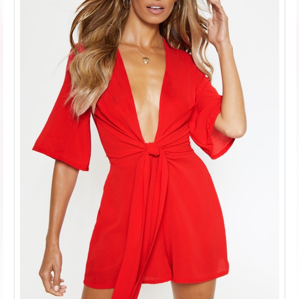 Red romper